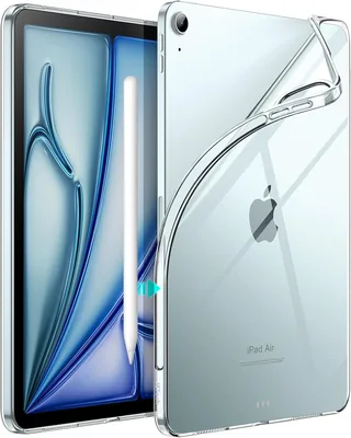 JETech Clear Case for iPad Air 11" M4/M3/M2 & Air 5/4 10.9", Slim Shockproof
