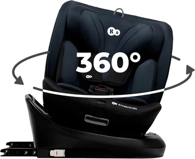 Kinderkraft I-GROW I-Size Autoledn, I-Size 40-150 cm, 360 Grad Rotation, Isofix, Basstation, RWF och FWF, Specialt Säkerhet - Best Deal