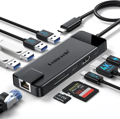Lemorele USB C Hub Multiport Adapter