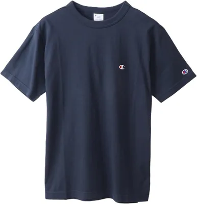 チャンピオン C3-P300Z/C3-X352L メンズ 短袖Tシャツ コットン100%、クラシックコットンUSA、ワンポイントロゴ刺繍