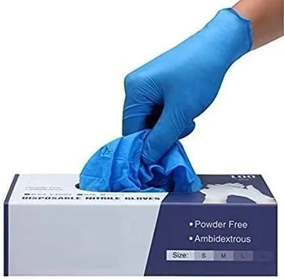 PRAIMA Nitrile Gloves - 100 Count Blue Medium Best Deal