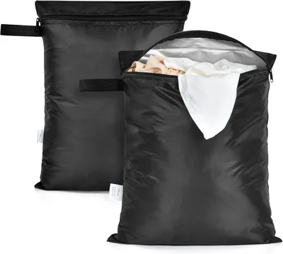 2 Pack Wet Bag for Swimsuit & Towels - Waterproof Clothes Bag