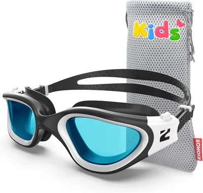 Gafas de natación ZIONOR para niños G1MINI con lentes polarizadas/no polarizadas, cómodas y con protección anti-nublado UV