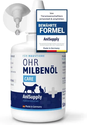 AniSupply Ear Mite Oil 50ml - Chamomile Relief for Dogs & Cats
