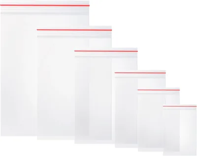 Vinabo Paket med 600 Klar Flash-sacker, Seal Bags, Plastiker i Clear, Sealbar Plastikskar, Stärke 80μm - Hög Kvalitet