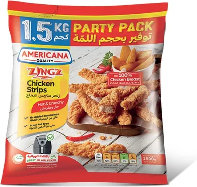 Americana Hot & Crunchy Zingz Chicken Strips 1.5kg