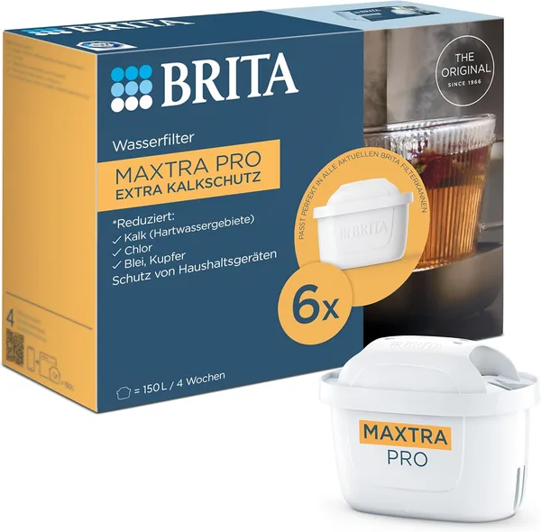 BRITA Maxtra Pro Extra Limescale Protection Water Filter Cartridge 6-Pack, Save 19%
