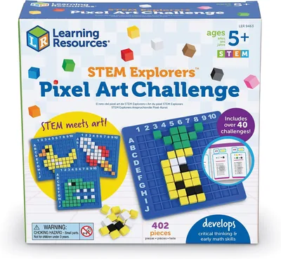 STEM Explorers Pixel Art Challenge - 402 Pieces for Kids