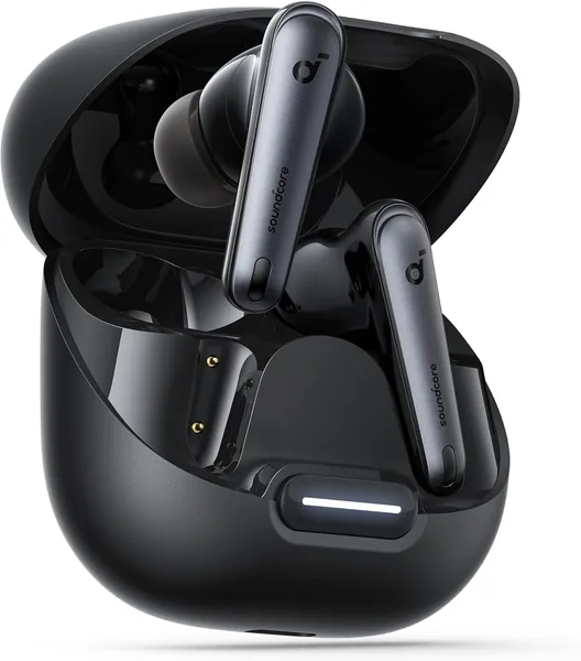 Soundcore by Anker Liberty 4 NC Wireless Noise Cancelling Earbuds,98.5% Noise Reduction,Adaptive Noise Cancelling to Ears and Environment,Hi-Res Sound, 50H Battery, Wireless Chargi