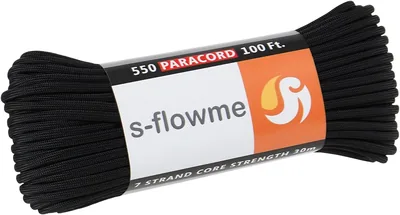 S-Flowme パラコード 7本芯 0.16インチ×30m 60色 550ポンド負荷 97%オフ
