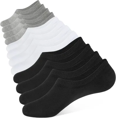 Ciernes Mates Pinkies Medias Invisibles para Hombres y Mujeres, 6 Pares | Fondos Silicona Transpirables Antideslizantes para Zapatillas de Verano