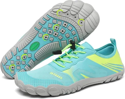 Zapatos de Agua SAGUARO para Mujer/Hombre, Zapatillas de Surf y Playa Respirables Anti-Deslizantes, Tallas 35-46