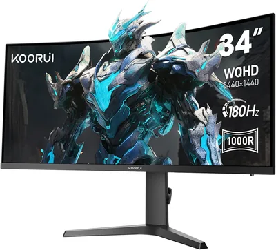 KOORUI 34 Inch Curved Gaming Monitor Best Deal