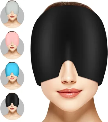 ACWOO Migraensgel Kap, 180° Kaltes Migraen-Kompressen, Migraenrelief Hat, 180 Stk, Best Price