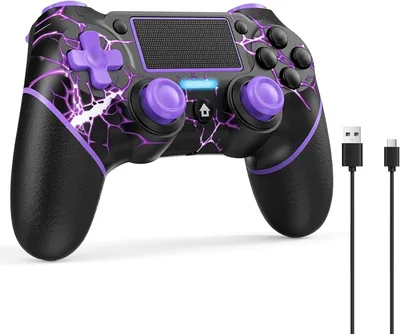 Reddening Wireless Controller PS4/PC Joystick mit LED-Anzeige