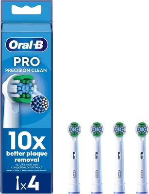 Oral-B Pro Precision Clean Toothbrush Heads (Pack of 4)