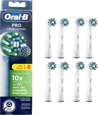 Oral-B Pro Cross Action Brush Heads (8 Pack) Best Deal
