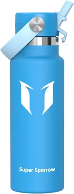Super Sparrow Vattenkann - 350ml/500ml/750ml/1L/1.2L - Stainless Steel Metal Kann - Thermos Standard Mund - Non-toxik BP - 97% avskilt