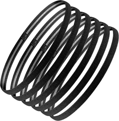 6-delige sport haarbanden, anti-slip elastische sportkopband/zweterband