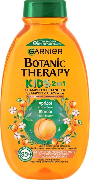 Garnier Botanic Therapy Szampon 2w1 dla Dzieci z Morelią i Kwiatem Bawełny 250 ml - Najlepszy Ceny