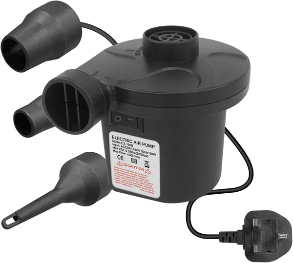 Jsdoin Electric Air Pump, 220V AC/50W 50/60Hz Portable Quick Fill AC Inflator Deflator