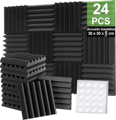 Foneso Acoustic Foam Panels 30x30x5cm
