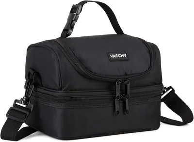 VASCHY Insulated Lunch Box Bag with Two Compartments