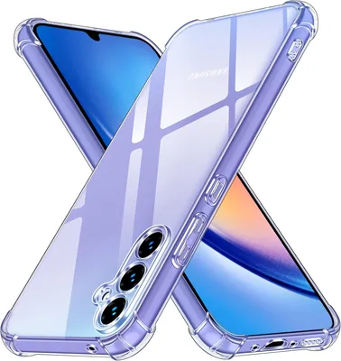 Étui iVoler pour Samsung Galaxy A34 5G - Protection de la caméra, Transparent, Silicone souple TPU