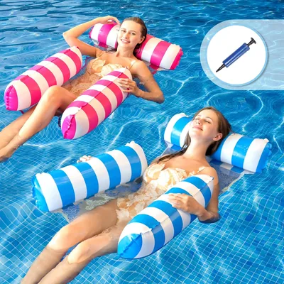 Matracas de piscina inflables para adultos: hamaca acuática en la playa - Mejor Oferta