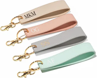 Crafted Memories Wristlet Keyring - Monogrammed Personalised Gift