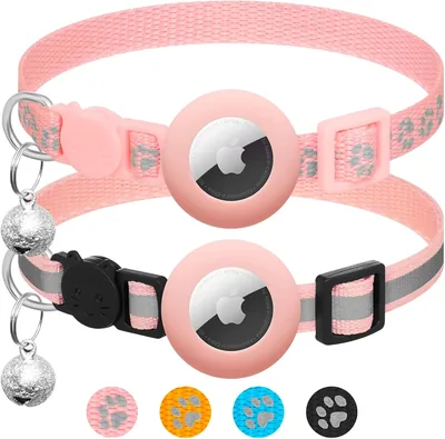 LAFAYI Airtag Cat Collar 2-Pack