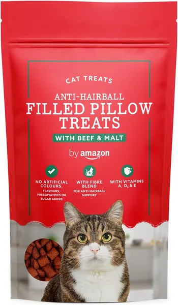 Amazon - Katter Snackar - Anti-Härball Pocketkussiner med Kylling och Malt, 70 g - Best Deal