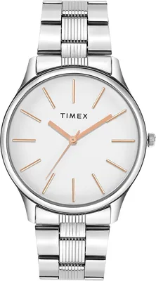 TIMEX का पुरुषों के लिए राउंड डायल वाली एनालॉग घड़ी स्वर्णिम स्टेनलेस स्टील ब्रेसलेट के साथ - 40% ऑफ़