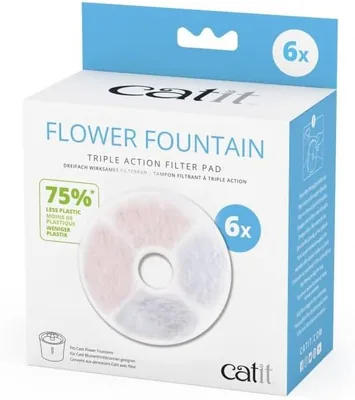 Catit Triple Action Filter Frameless Catit Flower Fountain Filter, 6 stk – Best Deal