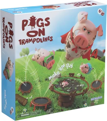 Pigs on Trampolines - Family Fun Game