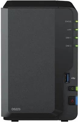 Synology DS223 24TB NAS - 2 x 12TB WD Red Plus