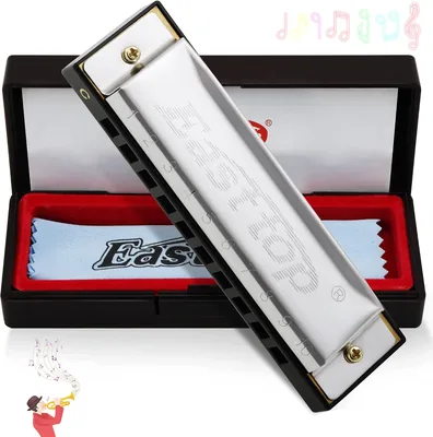East Top Harmonica C Key Blues - 10 Hole Mouth Organ