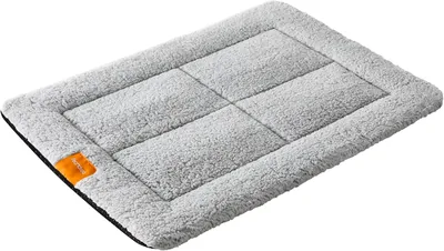 Feandrea Chaleureuse Lit pour Chat et Chien - Coussin Matelas Crate - 90 x 65 cm - Non-glissant - Lavable en Machine - Séchage au Séchoir - Dove