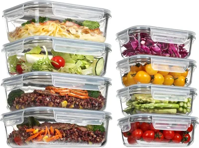 Vtopmart 8 Pack Glass Food Containers Best Deal