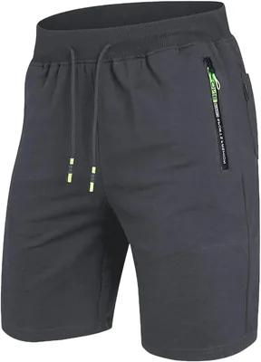 ZOXOZ Homme Shorts de Sport en Coton avec Poches Éclair - Meilleur Prix
