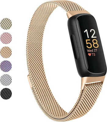 Vanjua Fitbit Inspire 3 Bands Stainless Steel Loop