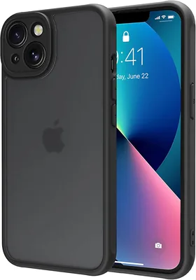 ピンリシェン iPhone 13 ケース、耐衝撃、指紋防止、非滑り、マット、半透明、黄ばみなし