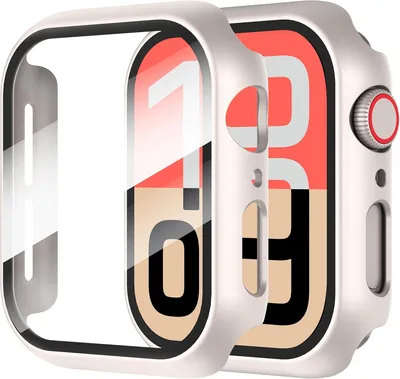 Diruite Tempered Glass Bescherming voor Apple Watch SE 2-delige Set 15% Korting