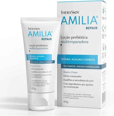 TheraSkin Amilia Repair Loção Prebiótica 60g | Multirreparador - Alivia, Protege e Acalma a Pele 35% Off
