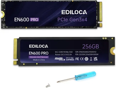 Ediloca EN600 PRO SSD 256GB PCIe 3.0x4 NVMe M.2 2280 Up to 2800MB/s Best Deal