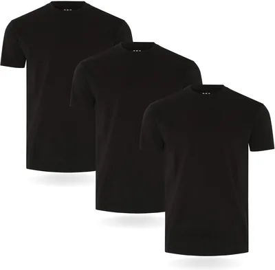 FM London Pack 3/5 Magliette Uomo - Design Slim Fit Premium - Cotone 100% Super Soft
