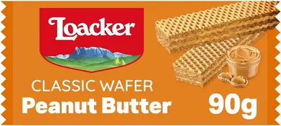 Loacker Peanut Butter Wafer Biscuits 90g - 10% Off