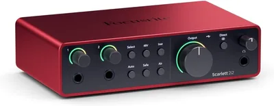Interfaz de audio Focusrite Scarlett 2i2 4ª generación: 14% Off