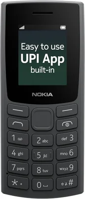नोकिया न्यू 105 सिंगल सिम कीपैड फ़ोन, बिल्ट-इन UPI पेमेंट्स, लॉन्ग-लास्टिंग बैटरी, वायरलेस एफएम रेडियो | 1 साल रिप्लेस वारंटी - 25% ऑफ़