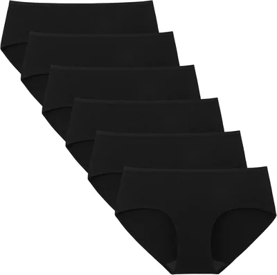 INNERSY Women's Cotton Hipster Panties 6-Pack